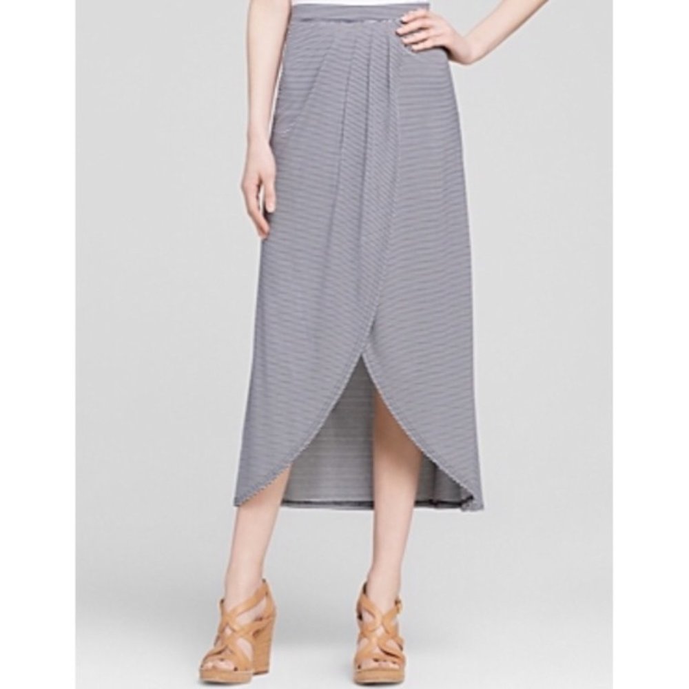 MINKPINK Faux Wrap Midi Skirt